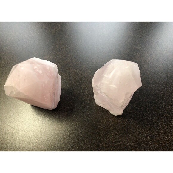 Pink Rose Quartz Tower Set Healing Love Stones Crystals Recharge Chakras 11 13oz - Picture 14 of 16